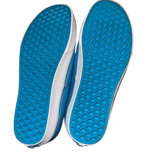 Vans Canvas Lace-Up Shoes – Turquoise / Purple 7.5 women’s - Picture 4 of 4